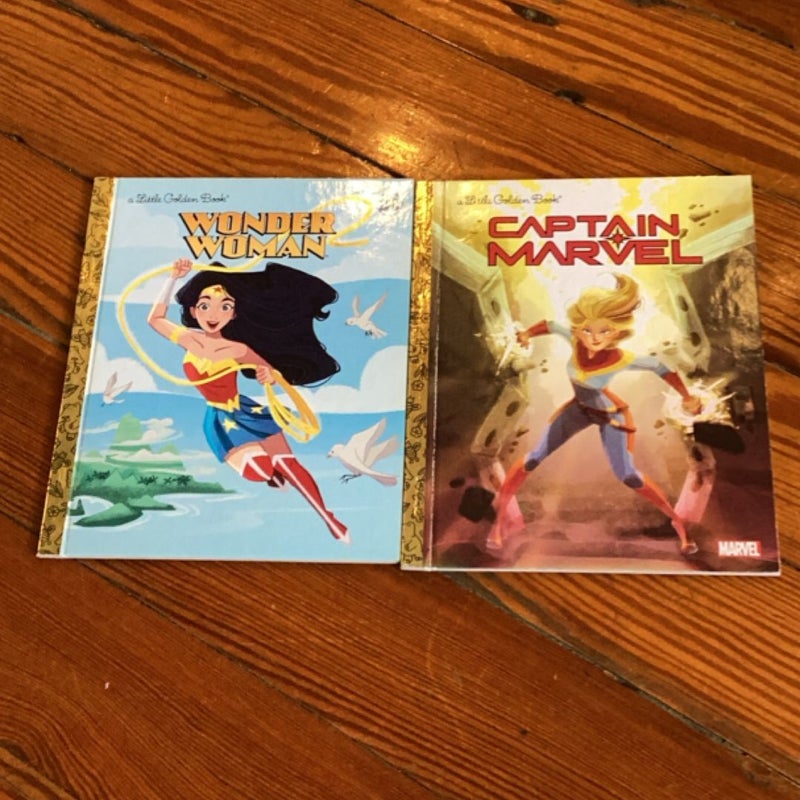 Two Girl Superhero Little Golden Book