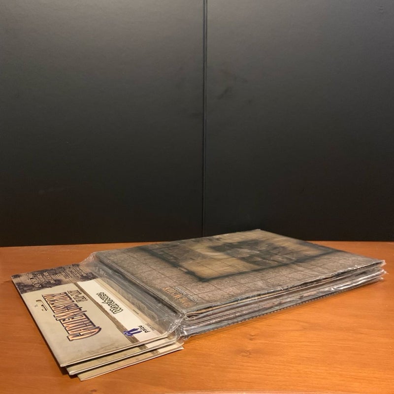 Pathfinder Game Mastery Flip-Mat Lot: Warehouse, Urban Tavern, Desert, NEW