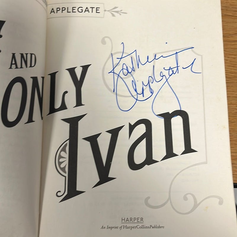 SIGNED COPY The One and Only Ivan