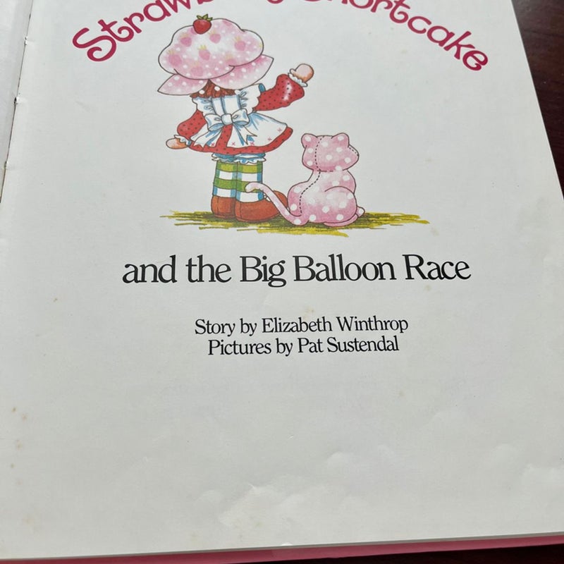 Vintage Hardcover Strawberry Shortcake and the Big Balloon Race