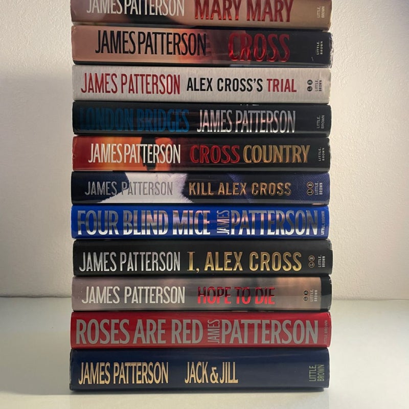 James Patterson First Editions! 11 Thrillers from the Alex Cross Series! VG HC!