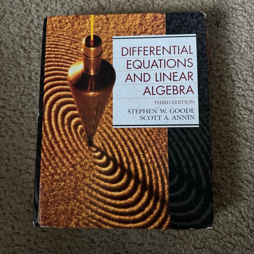 Differential equation in Linear buy algebra, 4th edition