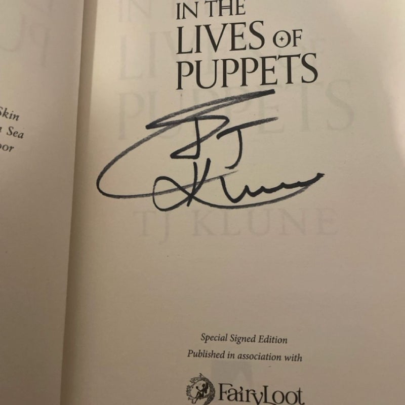 In the Lives of Puppets (Signed FairyLoot version)