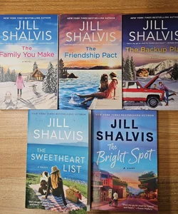 Sunrise Cove Series-Jill Shalvis (Full Set) The Family You Make, The Friendship Pact, The Backup Plan, The Sweetheart List, The Bright Spot - Full retail value of $88.95