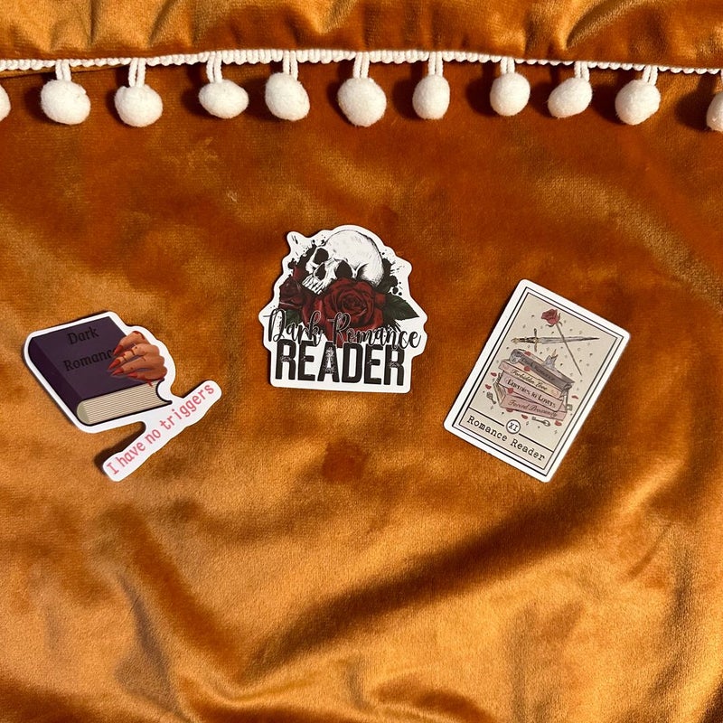 Dark romance reader sticker bundle
