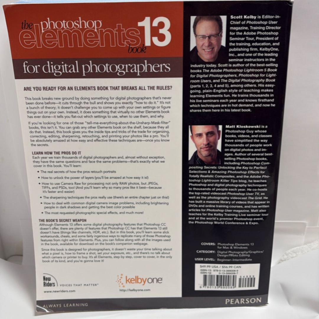 The Photoshop Elements 13 Book for Digital Photographers by Scott Kelby ...