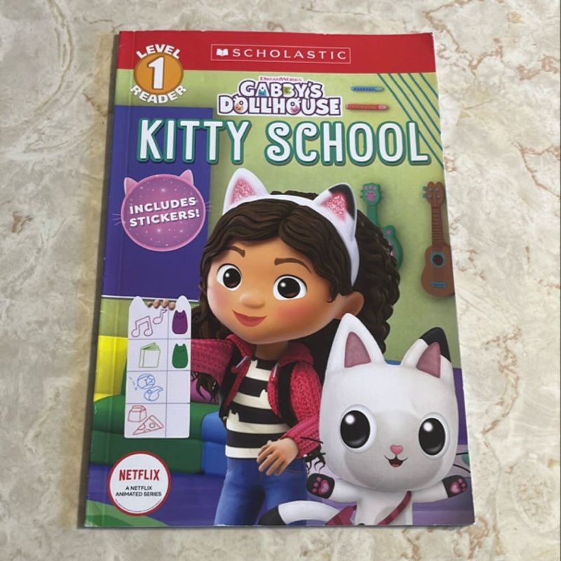 Kitty School (Gabby's Dollhouse: Scholastic Reader, Level 1) (Media Tie-In)