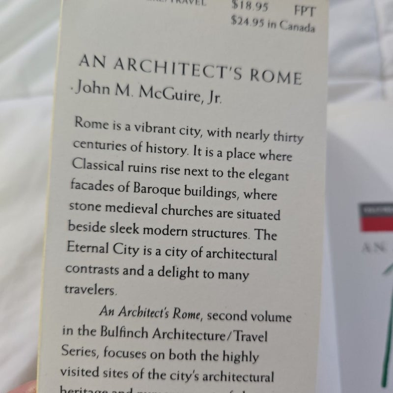 An Architect 's Rome by John M McGuire Jr paperback VG