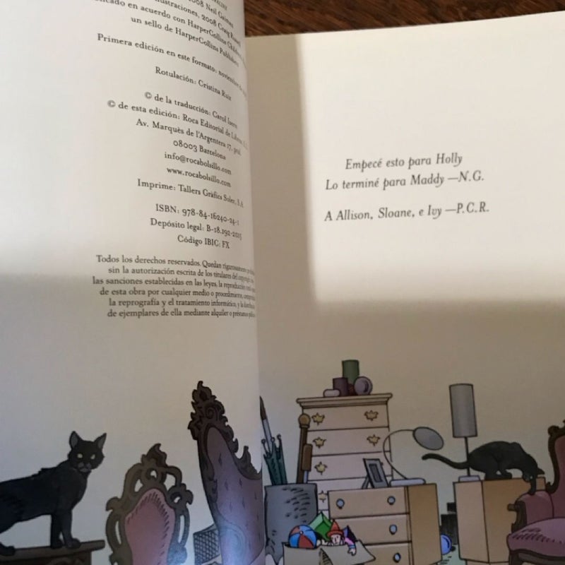 Coralline ~ Spanish Illustrated Novella Graphic Novel 2015 Edition YA Horror Fantasy Fiction *HTF*