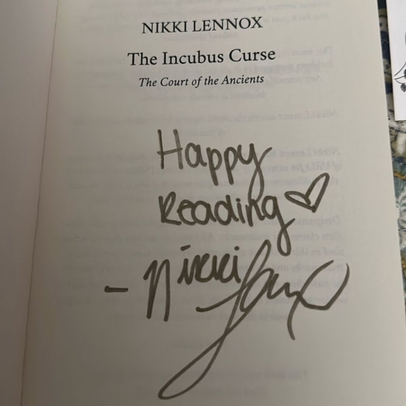 The Incubus Curse (Signed Copy)