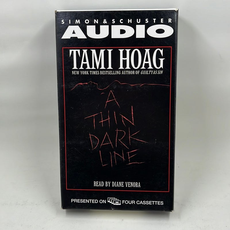 A thin, dark line book on tape