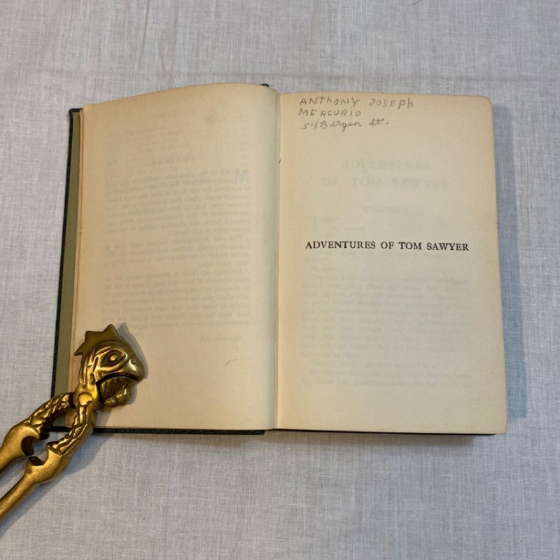 THE ADVENTURES OF TOM SAWYER by MARK  TWAIN COLLIER 1920 Authorized Edition