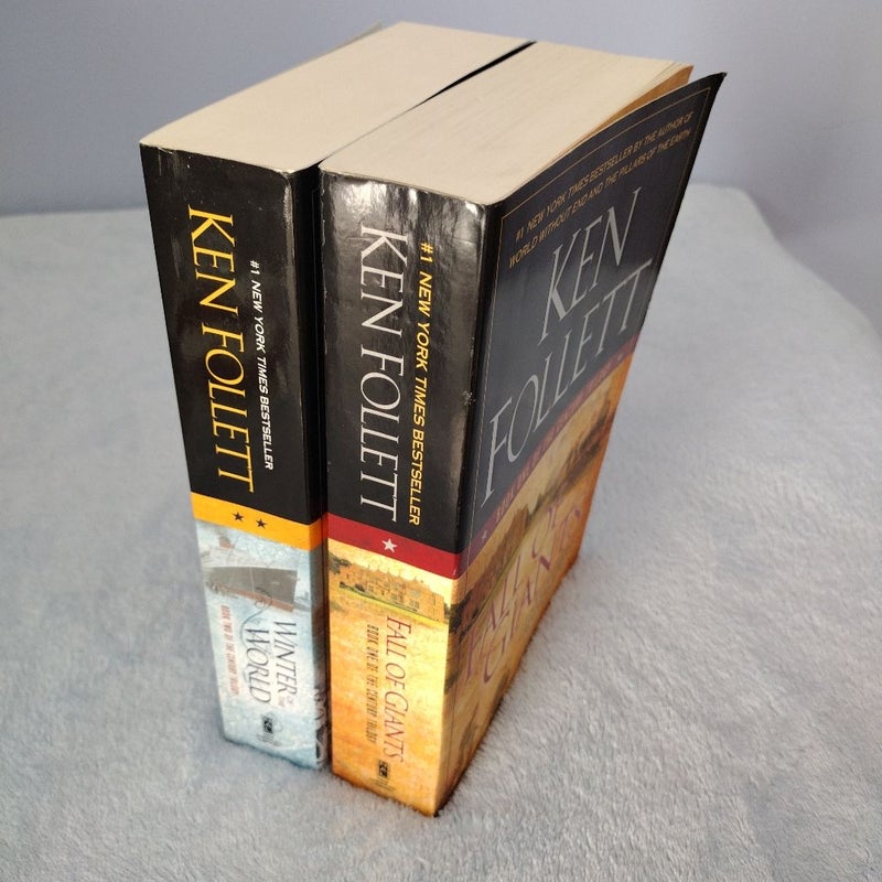 *BUNDLE* FIRST EDITION PAPERBACK Fall of Giants & Winter of the World