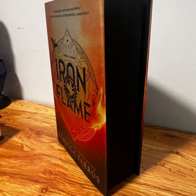 Iron Flame by Rebecca Yarros (FIRST EDITION, SPRAYED EDGES)