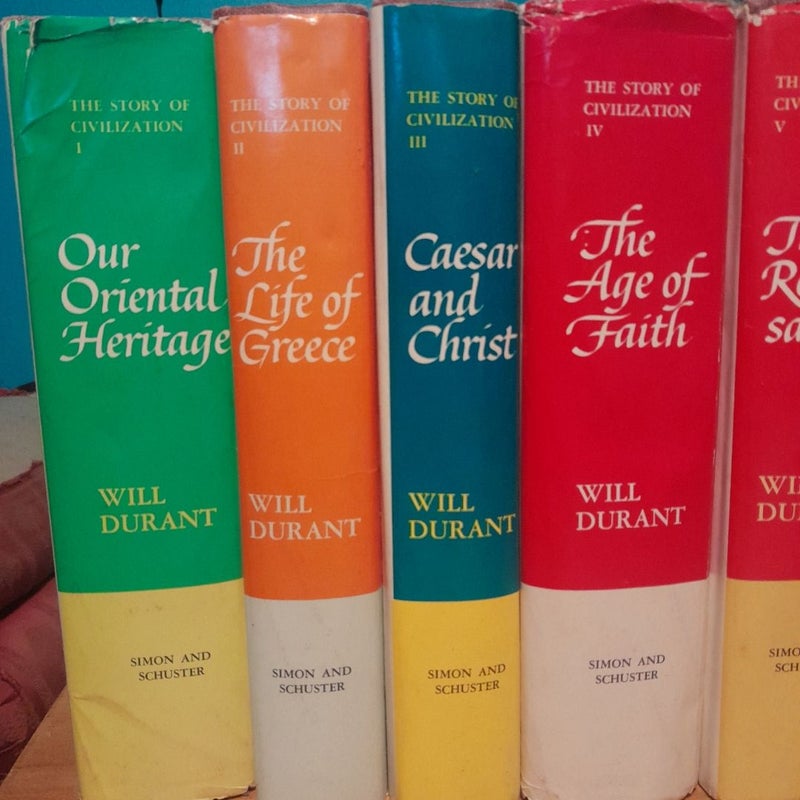 The Story of Civilization Complete Set of Will Durant History 