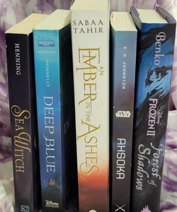 Fantasy Books set - Sea Witch, Ember in the Ashes, Deep Blue, 