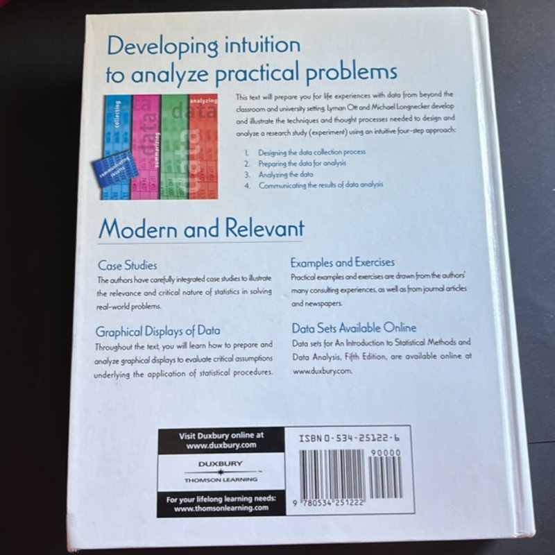 An Introduction to Statistical Methods and Data Analysis by R. Lyman ...