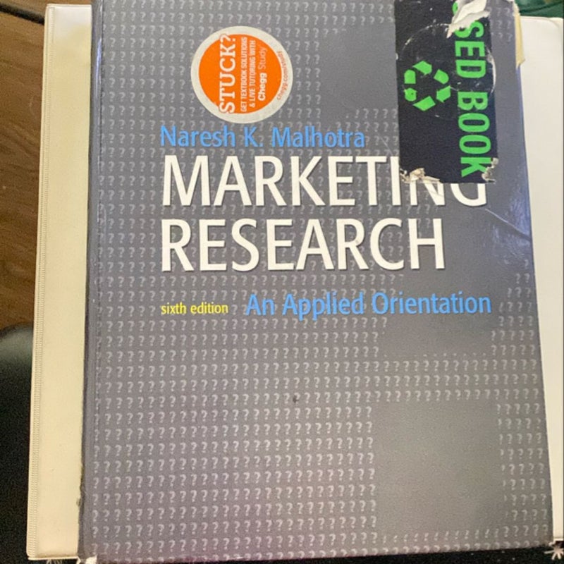 Marketing Research an Applied Orientation sixth edition