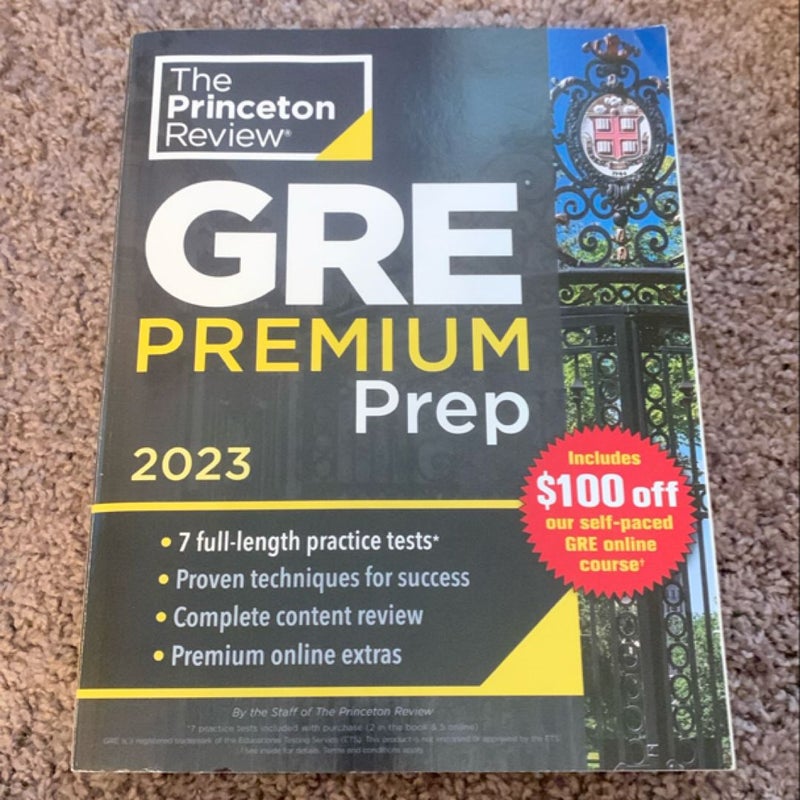 Princeton Review GRE Premium Prep 2023