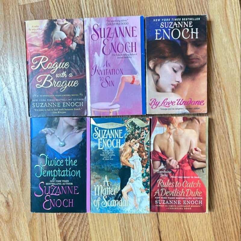 Lot of 6 Rules to Catch a Devilish Duke plus 5 more by Suzanne Enoch