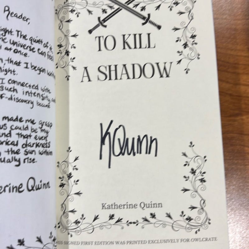 To Kill a Shadow (OwlCrate)