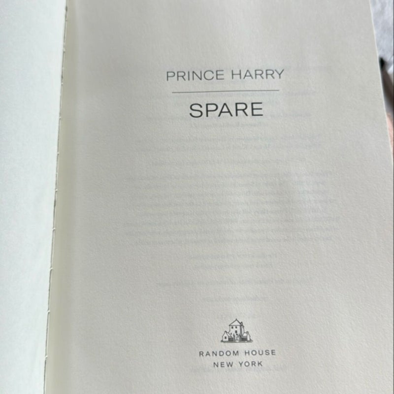 Spare, Prince Harry