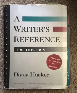 A Writer’s Reference 