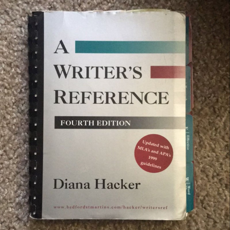 A Writer’s Reference 