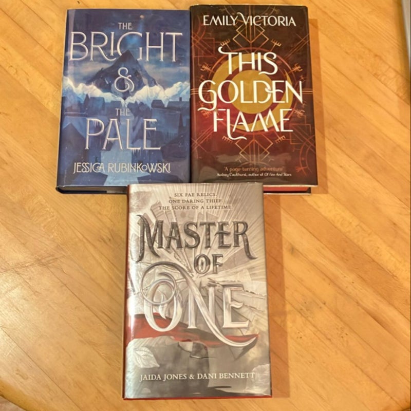 Fairyloot bundle (Master of One, The Bright & the Pale, This Golden Flame)