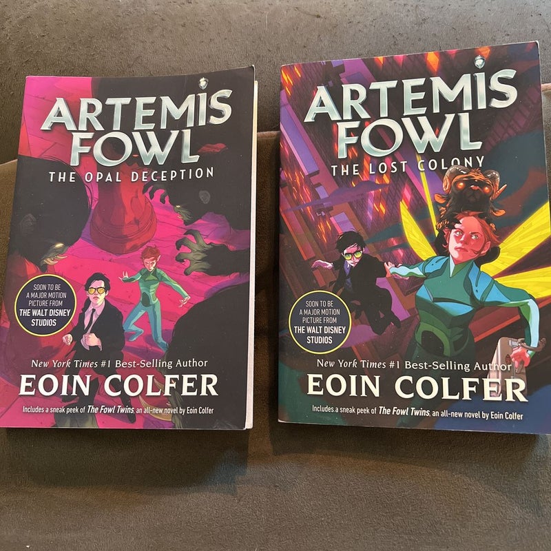 The Opal Deception (Artemis Fowl, Book 4)AND The Lost Colony, Book 5 by  Eoin Colfer, Paperback
