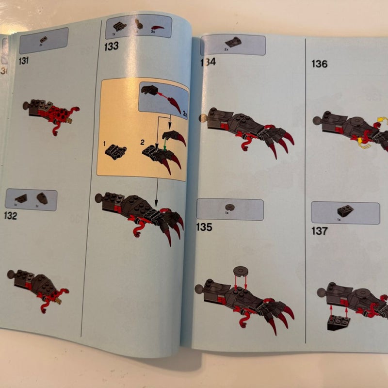 Instruction Manual Only for LEGO Ninjago Dawn Of Iron Doom Set 70626 Manual Only