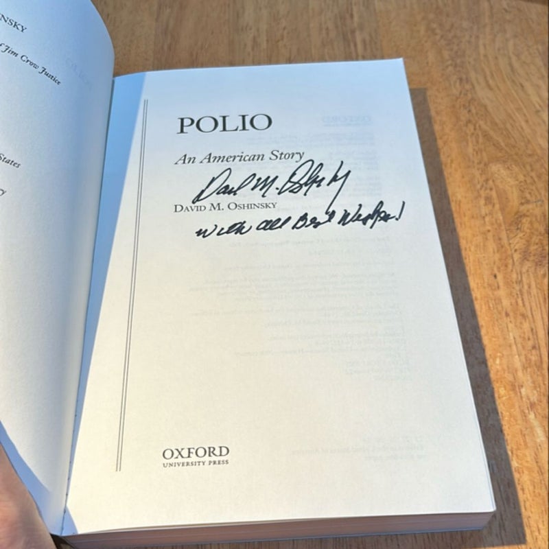 Signed Pulitzer Winner * Polio