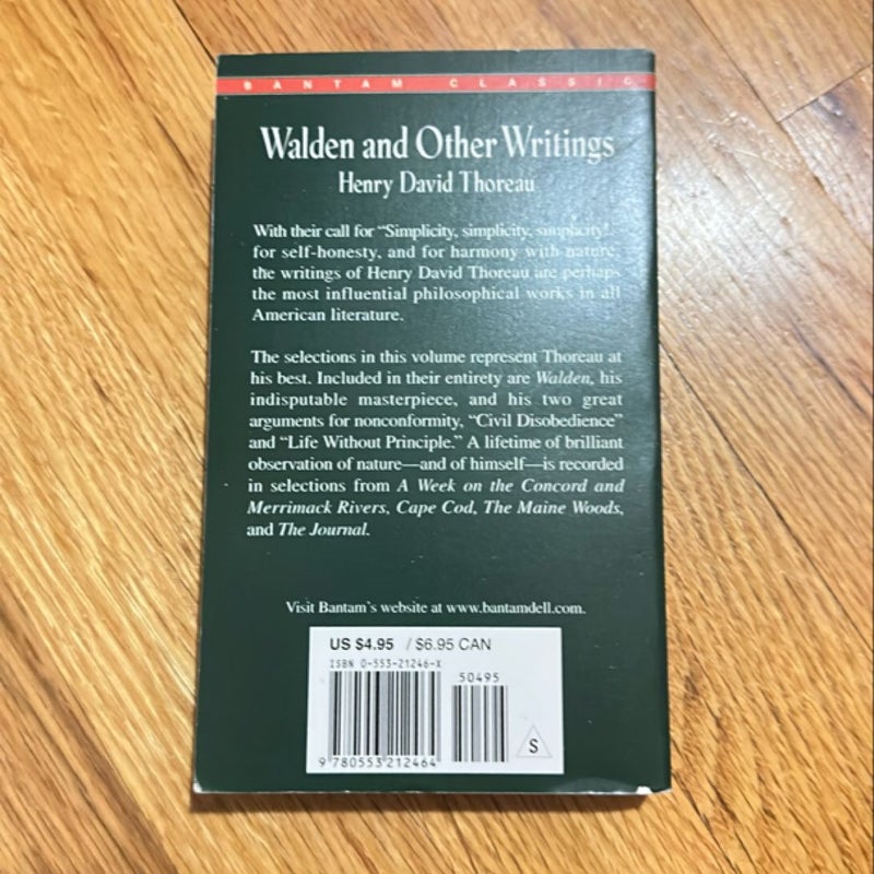 Walden and Other Writings