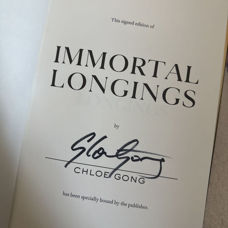 Immortal Longings SIGNED
