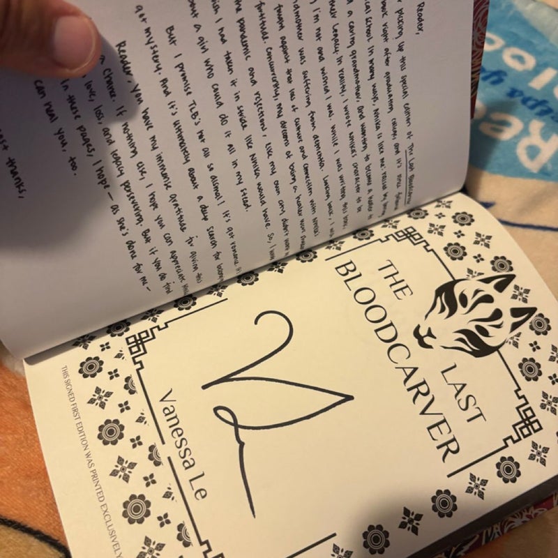The Last Bloodcarver Signed Owlcrate Edition