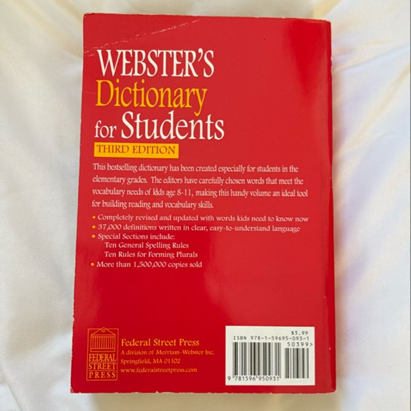 Webster's Dictionary for Students, Third Edition