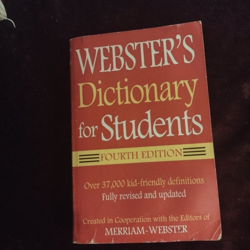 Websters dictionary for students fourth edition 