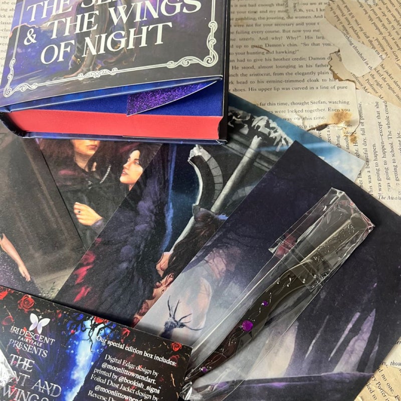 Iridescent Fairytale Serpent and the Wings of Night book box