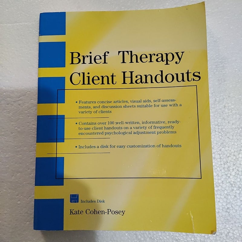 Brief therapy client handouts