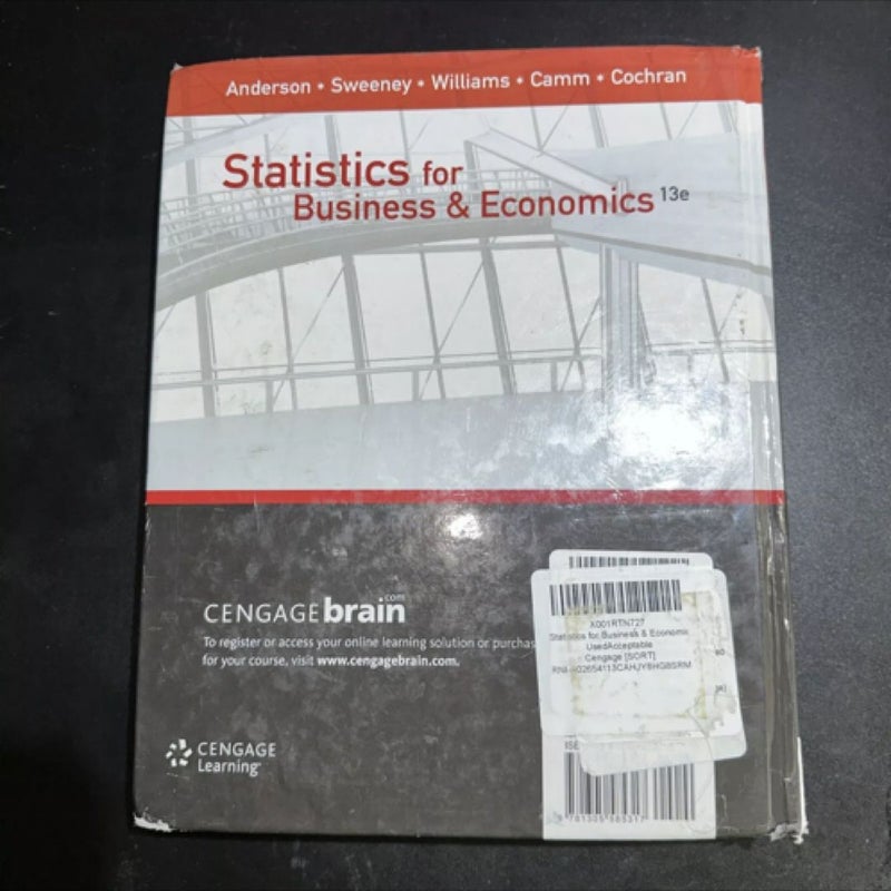 Statistics for Business and Economics