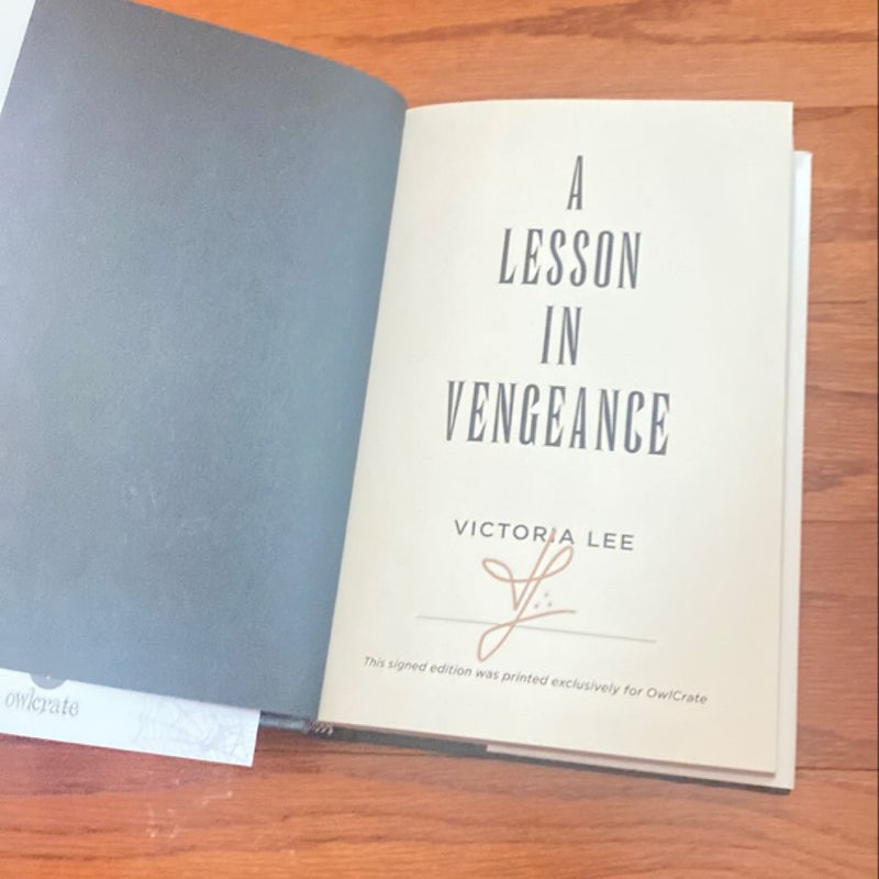 A Lesson in Vengeance