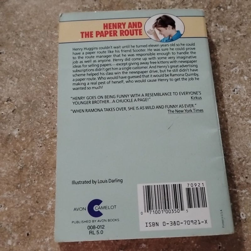 Beverly Cleary Henry and the Paper Route 