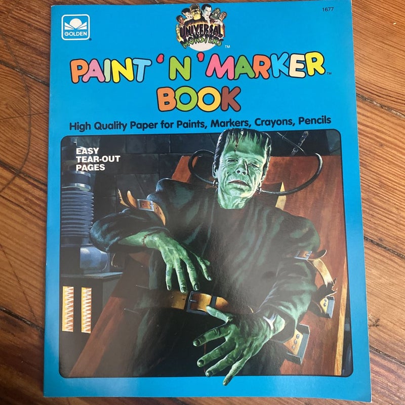 Universal Studios Monsters - Paint ‘N’ Marker Book