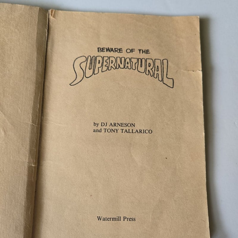 Beware of the Supernatural DJ Arnelson paperback 1980