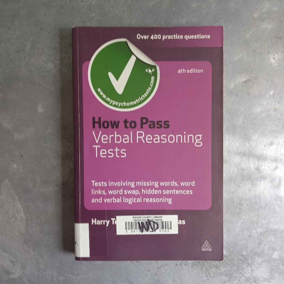 How to Pass Verbal Reasoning Tests by Harry Tolley, Ken Thomas