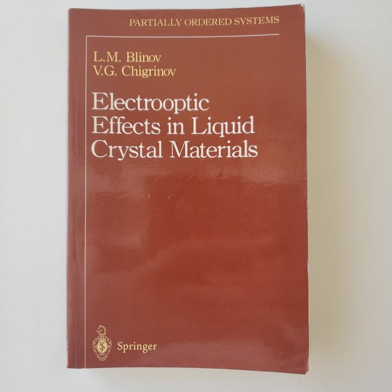 Electrooptic Effects in Liquid Crystal Materials