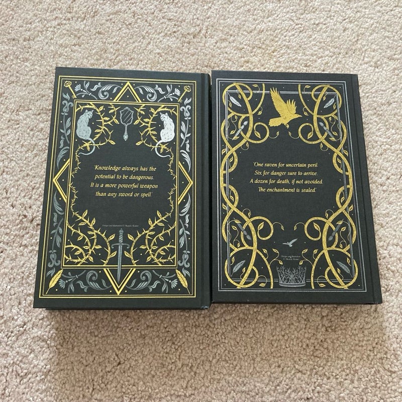 Fairyloot edition of Sorcery of Thorns and An Enchantment of Ravens