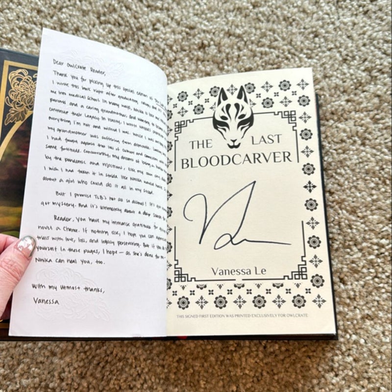 The Last Bloodcarver (Owlcrate)
