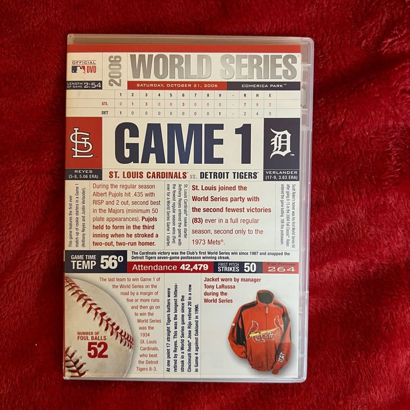 STL Cardinals 2006 World Series 8 DVD set Collector’s Edition