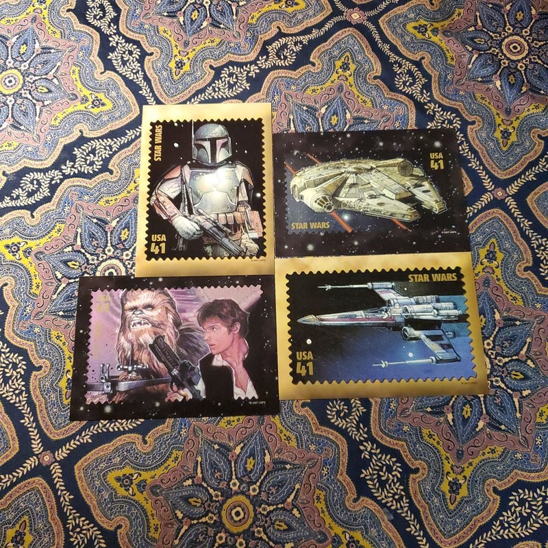 Star Wars Twenty Jumbo Stamp Image Post Cards